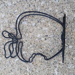 Decorative Apple napkin holder black metal